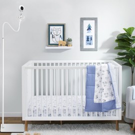 iTODOS Baby Monitor Floor Stand Holder Mount compatible with Infant Optics DXR-8 Pro,Nanit Pro & Flex Stand,VTech VM819/VM901,HelloBaby,Momcozy,eufy,Motorola,Owlet, Keep Baby Away from Touching