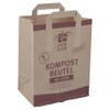 Paper compost bag, organic waste bag, wetproof, handle, 10 litres,