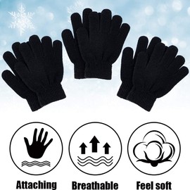 Remifa 12 Pairs Kids Winter Gloves, Christmas Gifts for kids Children Warm Magic Knit Gloves for Boys Girls