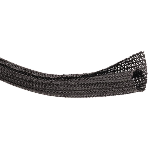 TECHFLEX F6N0.13BK25 Braided Sleeving,0.125 In.,25 ft.,Black 2RLR8
