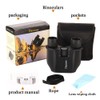 DFlamepower 10x25 Compact High Powered Folding Binoculars Waterproof Telescope for