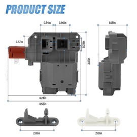 LUBIYACK 131763256 Washer Door Lock Switch and 131763310 131763302 Washer Door Lock Strike Compatible with Frigidaire Kenmore FAFW4011LW0 GLTF2940FS1 Washing Machine, Replaces 1317632 131763202