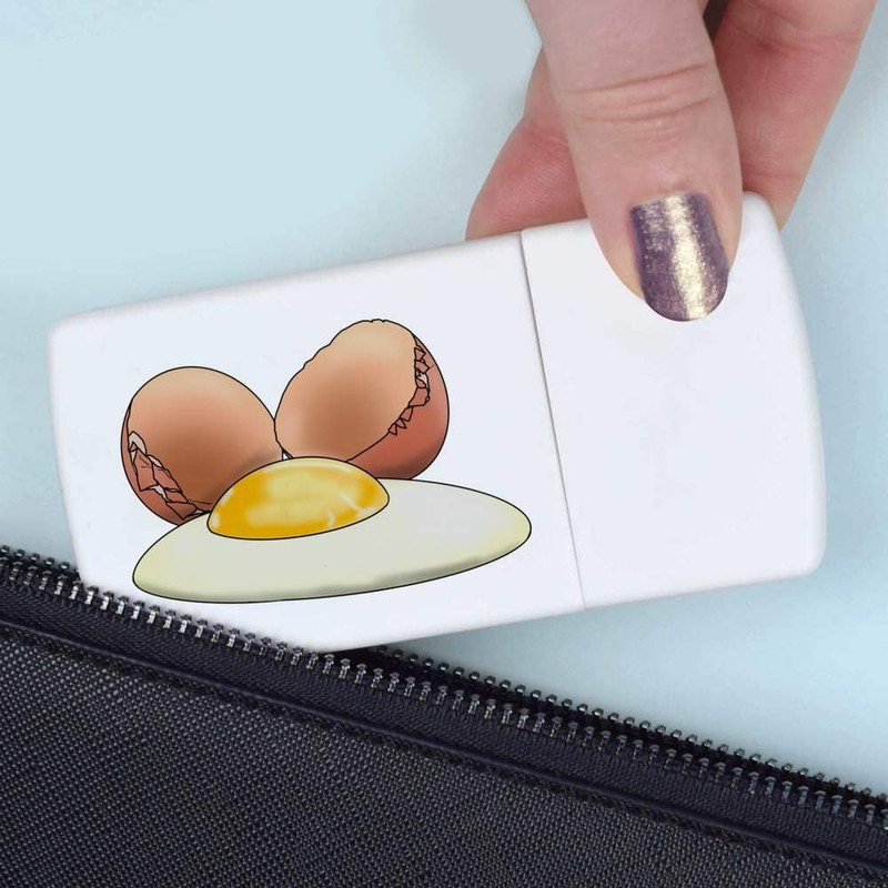 'Cracked Open Egg' Pill Box with Tablet Splitter (PI00020907)