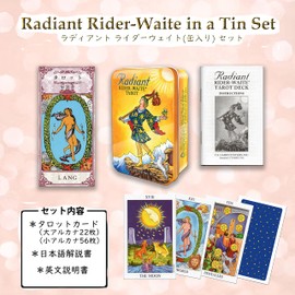 LANG Tarot Cards, 78 Cards, Popular for Beginners, Radiant Rider-Waite in a Tin