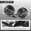 Pair Led Black Fog Lights Replacement With Bulbs Fit For