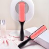 2 Pieces Hair Brush - 9-Row Cushion Nylon Bristle Styling