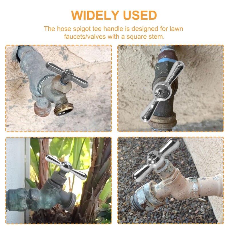 VIDABTE PP806-15 01-5097 Lawn Faucet Hose Bibb Tee Handle, Outdoor