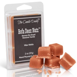The Candle Daddy Bofa Deez Nutz- Funny Banana Nut Bread Scented Melts- Maximum Scent Wax Cubes/Melts- 1 Pack -2 Ounces- 6 Cubes