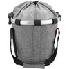 Klickfix KF880TS unisex adult twist bicycle basket, silver, plain