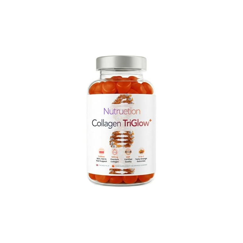 Bovine Collagen Gummies | TriGlow+ 8-in-1 Beauty Complex | 500mg