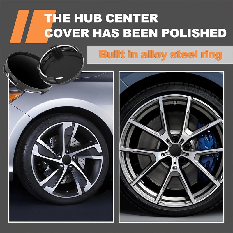 RXKFIGX Set of 4 Hubcaps, Rim Caps, Hub Caps, Compatible