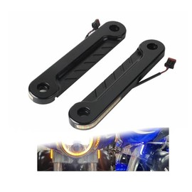 NEOCHIAEVO Plug and Play LED Flush Fork Turn Signals DRL Day Running Light For Harley Touring Road King Special FLHRXS FLHR CVO FLHRSE 2014-2025 (Black)