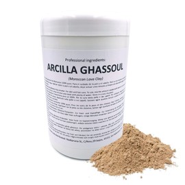 Snadi - Ghassoul Clay | 1 kg | Moroccan Lava Stone Powder | For Skin and Hair Care | Exfoliating and Softening | Rejuvenates, Soothes and Softens the Skin