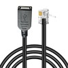 PLEASANTLY RJ9 Male to USB Female Cable, Suitable for Multiple