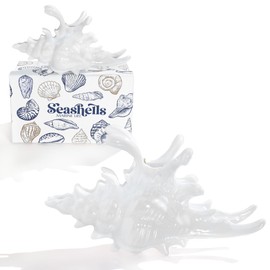 LILIE&WHITE White Conch Hair Clips For Women Large Shell Claw Clips For Thick Hair Fashion Mermaid Accessories Summer Beach Seashell Hair Claws Jewelry Gift