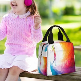 Golf Sports Insulated Lunch Bag Women Reusable Lunch Tote Bag for Men Adult Leakproof Cooler Lunch Box for Work Office Picnic Travel