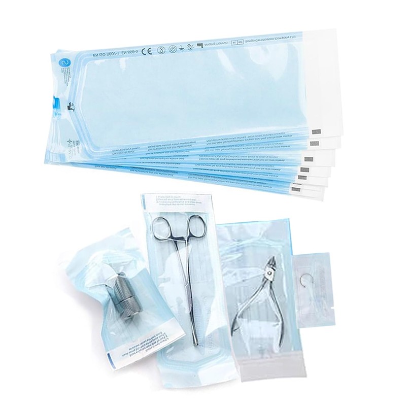 WARRIOR 200 Pcs Sterilization Bags Autoclave Bags Self Sterilizing Bags