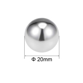 sourcing map 20mm Bearing Balls 304 Stainless Steel G100 Precision Balls