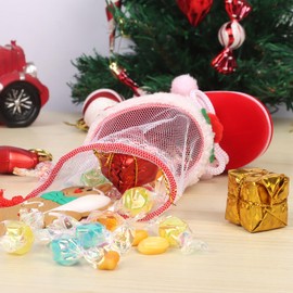 2 x Christmas Boots Christmas Bags Santa Gift Boots Shape Wrapping Bags Holiday Bags Bulk Christmas Boots Bag Christmas Candy Boots Xmas Treat Bag Plastic (S)