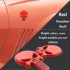 2 Pieces 3D Skull Emblem Metal Sticker Skull Car Sticker