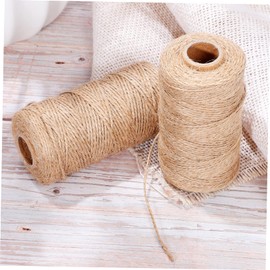 DOITOOL 2rolls Linen Twine for Crafting Rope for Projects Macrame Wrapping and Home Decor Versatile Natural String