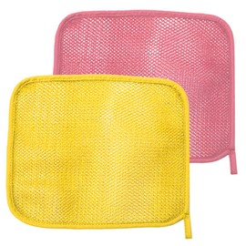 Baluue 2Pcs African Exfoliating Shower Towel Double Bath Net Scrubber for and Face Cleaning Lightweight Versatile Design for Smooth Skin