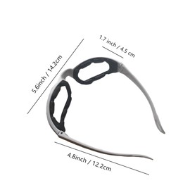 Honkenda Anti-tear Onion Goggles Tear Free Over Glasses for Men Women, Antisplash Onion Goggles for Chopping Eye Protection Protector Safety Goggles for Kitchen Cooking Splashing Oil (White)