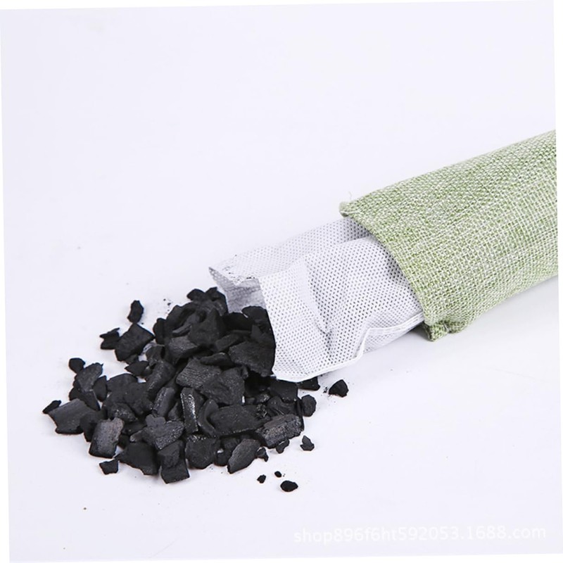 LALAFINA 8pcs Activated Bamboo Charcoal Shoe Deodorizer Bags Odor Absorbers