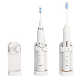 LANNEAS Electronic Toothbrush Holder Wall Mounted for Bathroom,Adhesive Toothbrush Holder,Toothbrush Organizer to Saving Space and Keep Drying 3Pcs