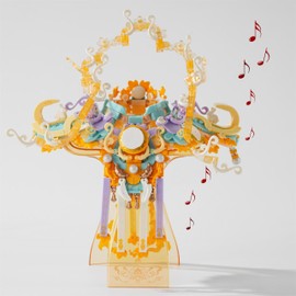 Yushinv Daffodil Building Kit 776pcs with Gift Box， Art Building Set Toy, Gift for Adults and Kids (Daffodil Orange)