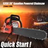 Gasoline Chainsaw, 52cc 2.2Kw, 2-Stroke Engine, Portable Handheld Chain Saw,
