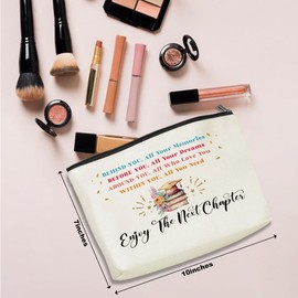 Inspirational Graduation Gifts Cosmetic Bag Class of 2025 Senior 2025 Makeup Bag Nurse Phd Graduation Gifts University College Middle Masters Degree Graduation Gifts for Women Friends BFF Makeup Pouch