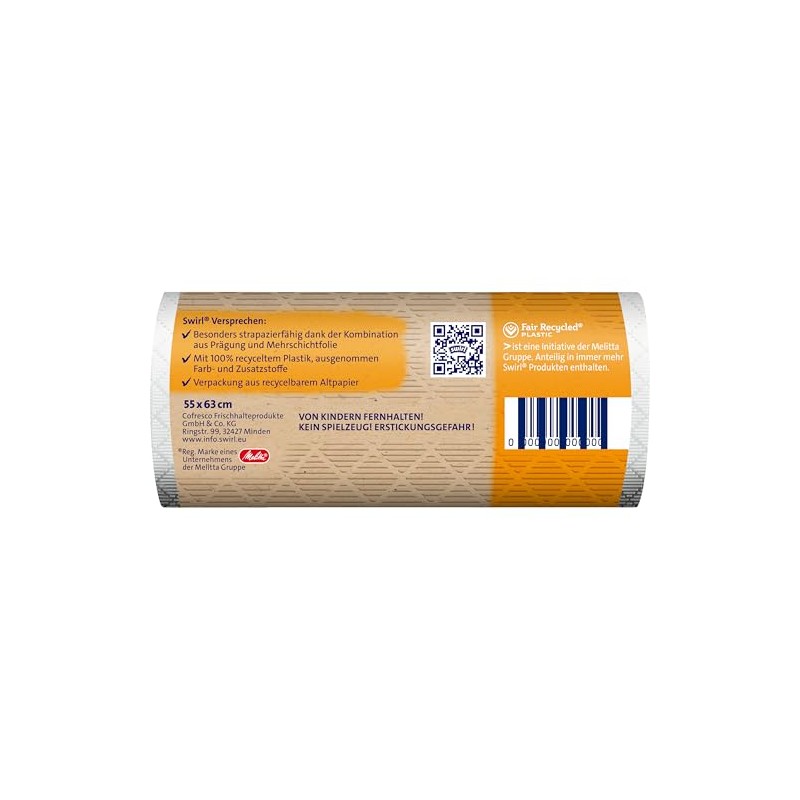 Swirl Tear-Resistant & Tight Bin Liners 35 L (3 x