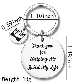Mothers Day Gifts for Mom from Daughter Son Mom Mother Inspirational Engraved Keychains for Women Mom Mother's Day Christmas Birthday Gift for Mother Mama Funny Keychain Gift for Mom