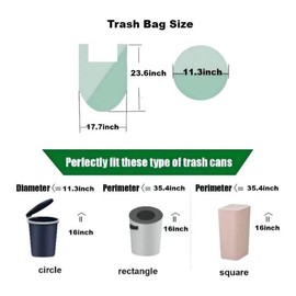 180 Organic Waste Bags 10 L with Handle, AURMOO Organic Bags 3 Gallon, Kitchen Food Waste Bags, Organic Waste Bags for Family, Office (45 x 60 cm, Green)