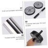 Totority Sturdy Dual Wheel Exercise Roller Fitness Tool Lightweight Portable
