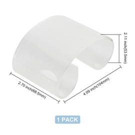 DELORIGIN Acrylic Bracelet Display Stands Clear Removable Bracelet Necklace Hovering Display Jewelry Rack Arch Shaped Watch Headdress Display Holder Organizer for Selling Retail Show Home Business