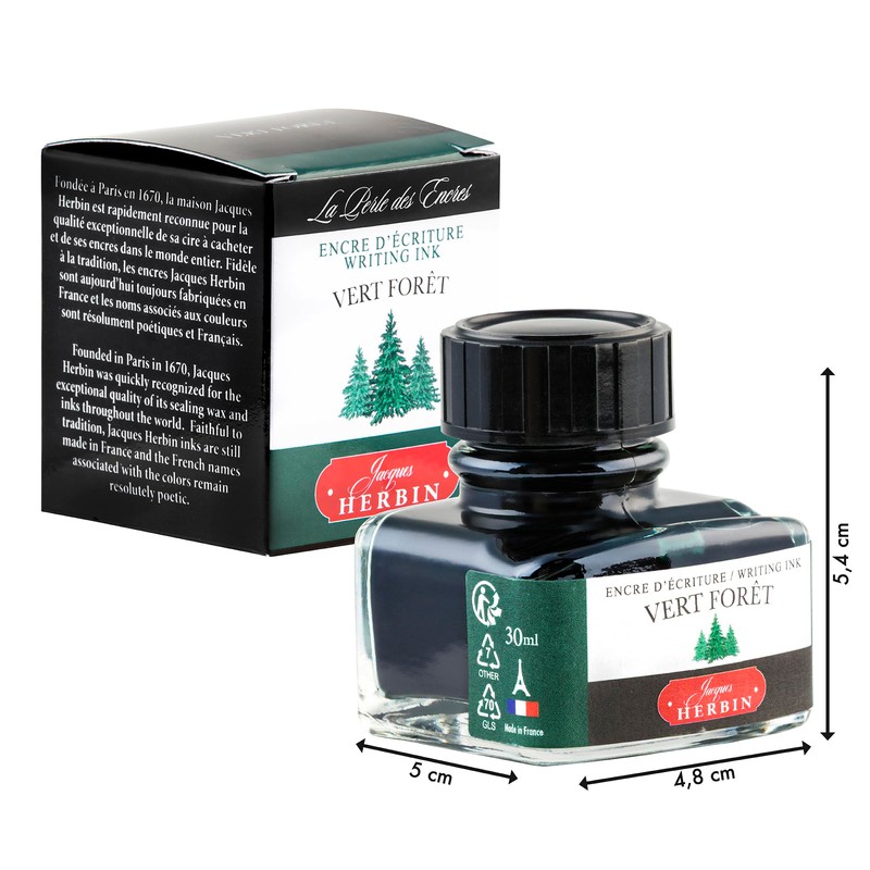 Herbin hb13040 Traditional Ink, 30ml for Fountain Pens, Glass Pens,