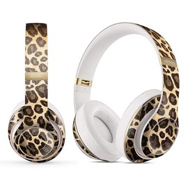 DesignSkinz - Compatible with Beats Studio Pro - Skin Decal Protective Scratch Resistant Vinyl Wrap - Vibrant Leopard Print V23