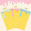 3 Pack Ice Cream Themed Party Tablecover Decoration, Disposable Plastic