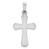 IceCarats 14K Solid White Gold Round Latin Mexican Holy Cross