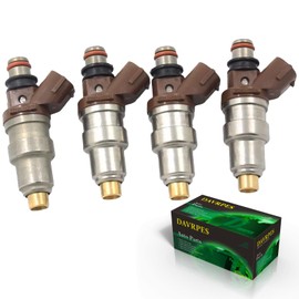 DAVRPES 4PCS 23250-75050 Fuel Injector Nozzle Replacement for Toyota Hilux 1997-2004 Landcruiser Prado 1999-2002 4Runner RZN 3RZFE 2.7L 4 Feb-95 Replace#FJ377｜84212305｜54212219｜4G1589