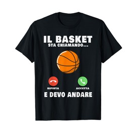 Il Basket sta chiamando Giocatore di basket Torneo di basket Maglietta