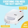 Tasty Mini Nonstick Waffle Maker, Perfect for Individual Waffles, Hash