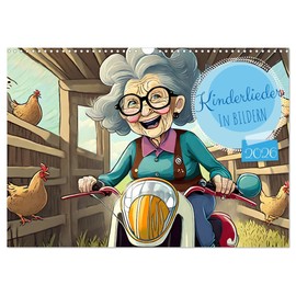 Kinderlieder - In Bildern (Wandkalender 2026 DIN A3 quer), CALVENDO Monatskalender: Tauchen Sie ein in die magische Welt der Kinderlieder, welche von ... zum Leben erweckt werden. (CALVENDO Spass)