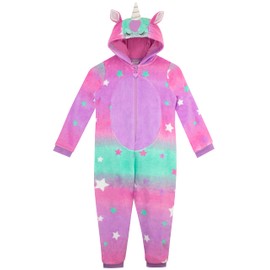 Harry Bear Girls Unicorn Onesie With 3D Ears | Multicoloured 6-7 Years