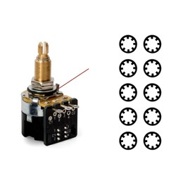 10 Internal Toothed Washers, 3/8 in. Stainless Steel Internal Toothed Washers for Mechanical Equipment Fasteners, Retaining Pin Fittings, Black