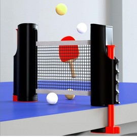 Portable Table Tennis Practice Net & Ball Catcher Standard