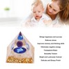 Constellation Pyramid Stone for Positive Energy Reduce Stress Chakra Resin