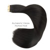 WENNALIFE Tape-in Extensions, Real Hair, Set of 20, 50 g,